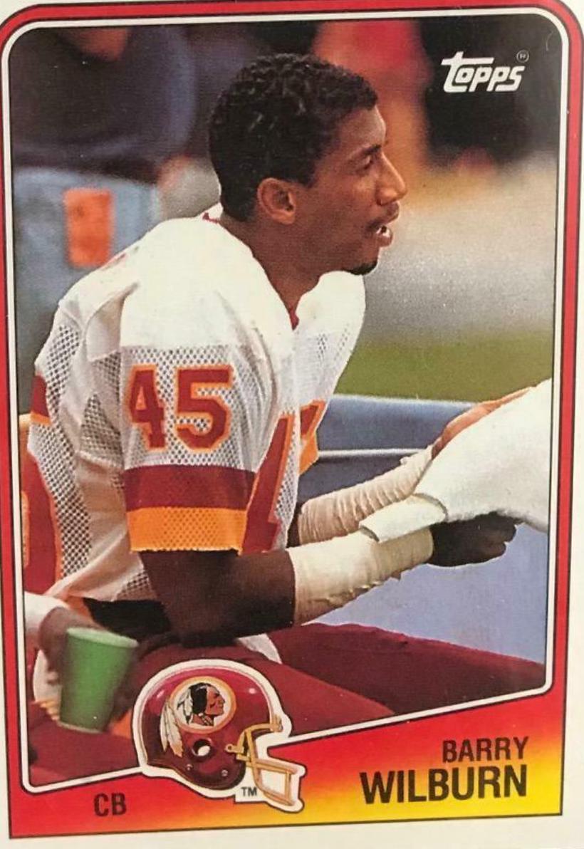 Barry Wilburn #21 Football Cards 1988 Topps
