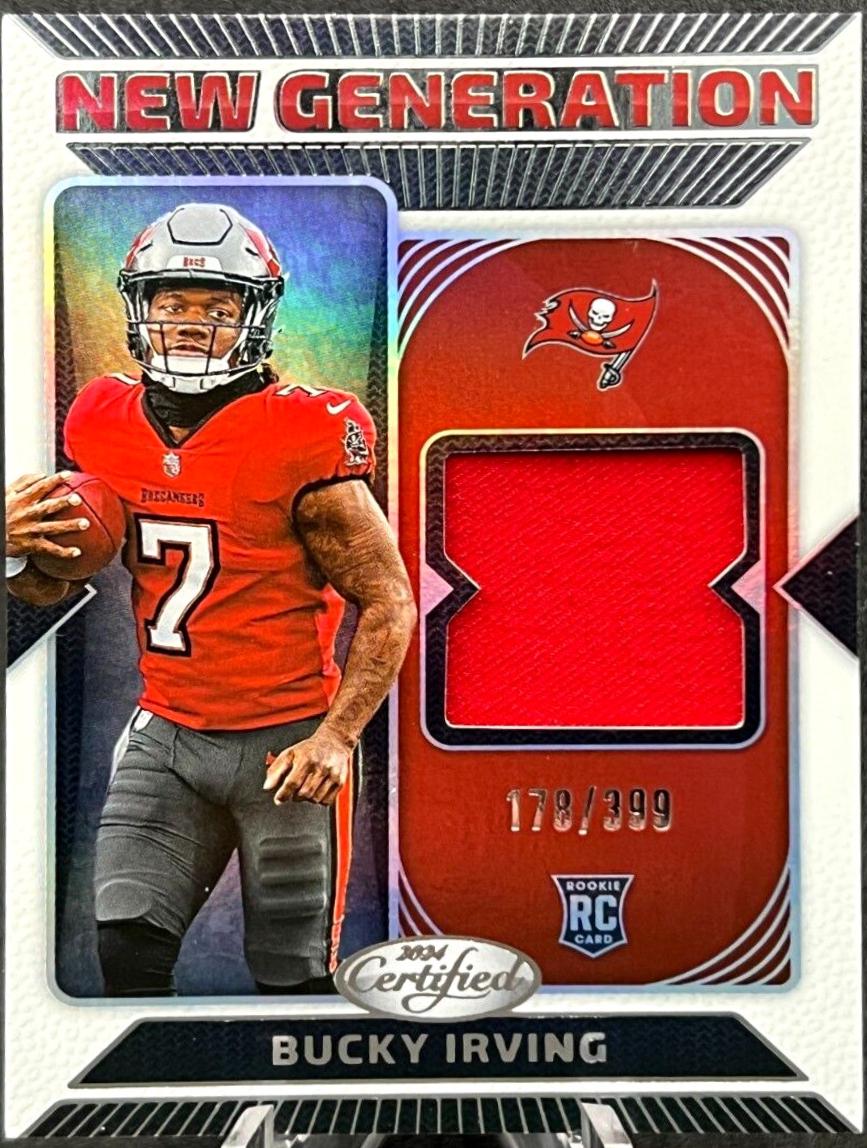 Bucky Irving #NGS-BIG 2024 Panini Certified New Generation Jerseys Mirror Football