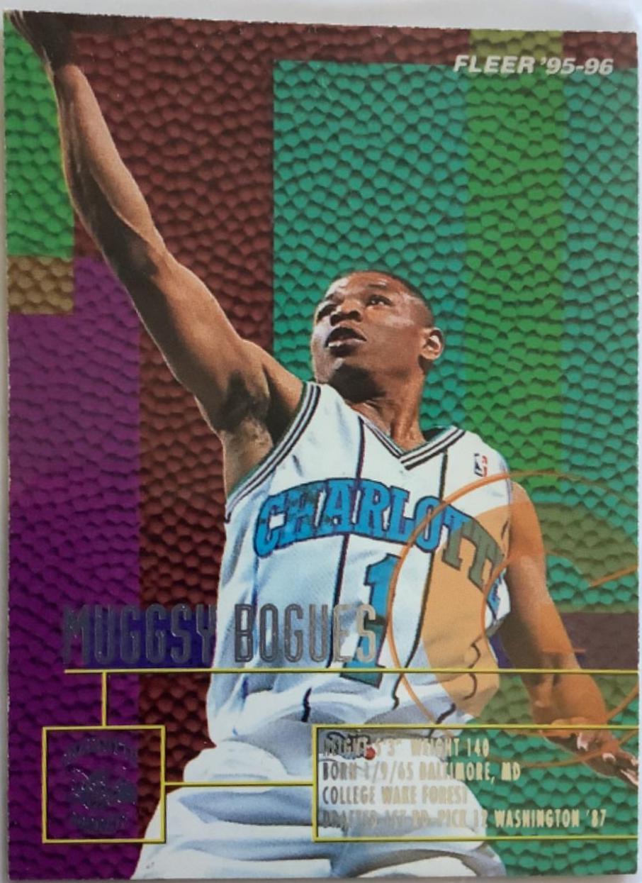 Muggsy Bogues #“14” Basketball Cards 1995 Fleer