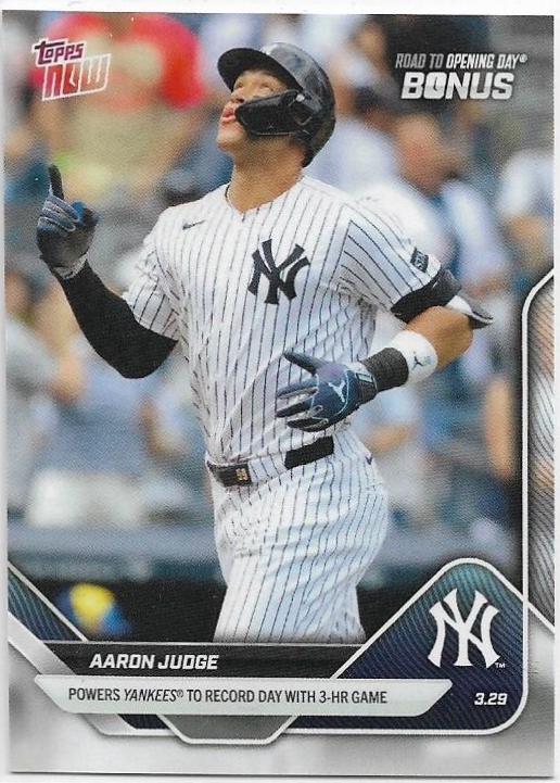 Aaron Judge #ODB1 Baseball Cards 2025 Topps Now