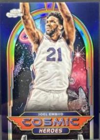 Joel Embiid #CH-11 Basketball Cards 2023 Topps Cosmic Chrome Heroes