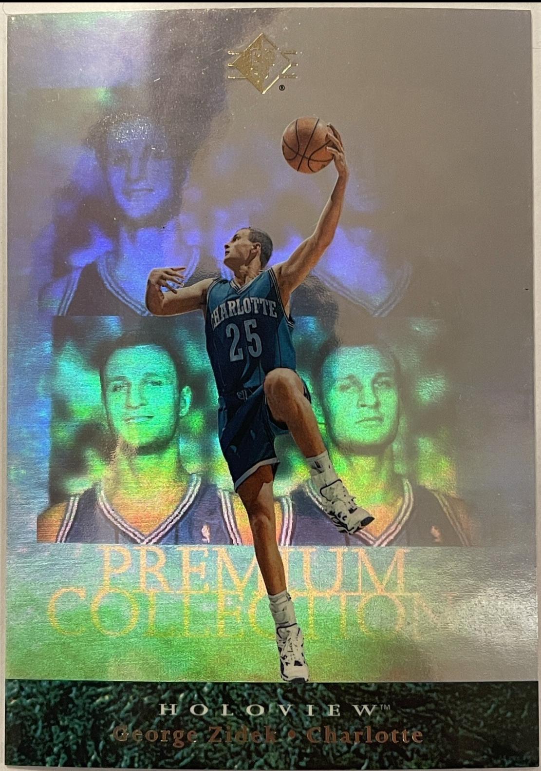 George Zidek #4 Basketball Cards 1995 SP Premium Collection Holoview