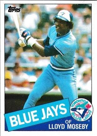 1985 Topps Lloyd Moseby #545 card