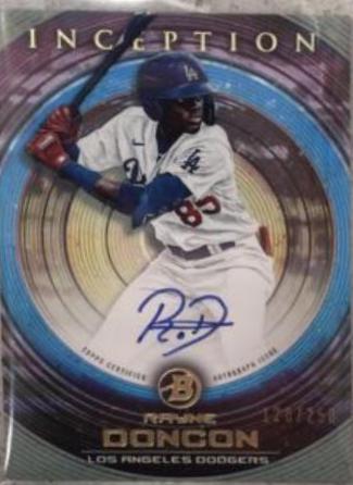 Rayne Doncon #PA-RDN 2022 Bowman Inception Baseball Prospect Autographs