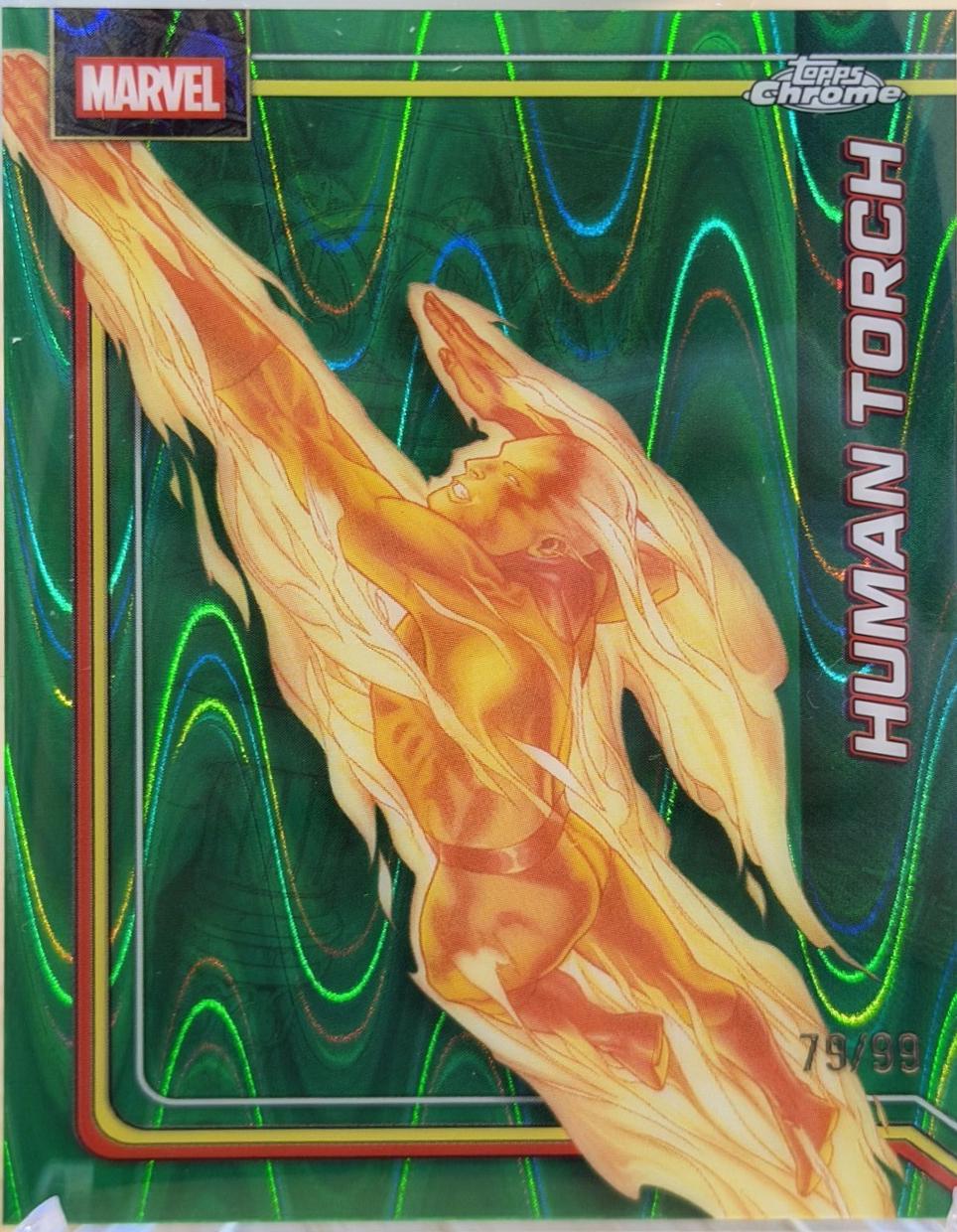 Human Torch Green RayWave Refractor