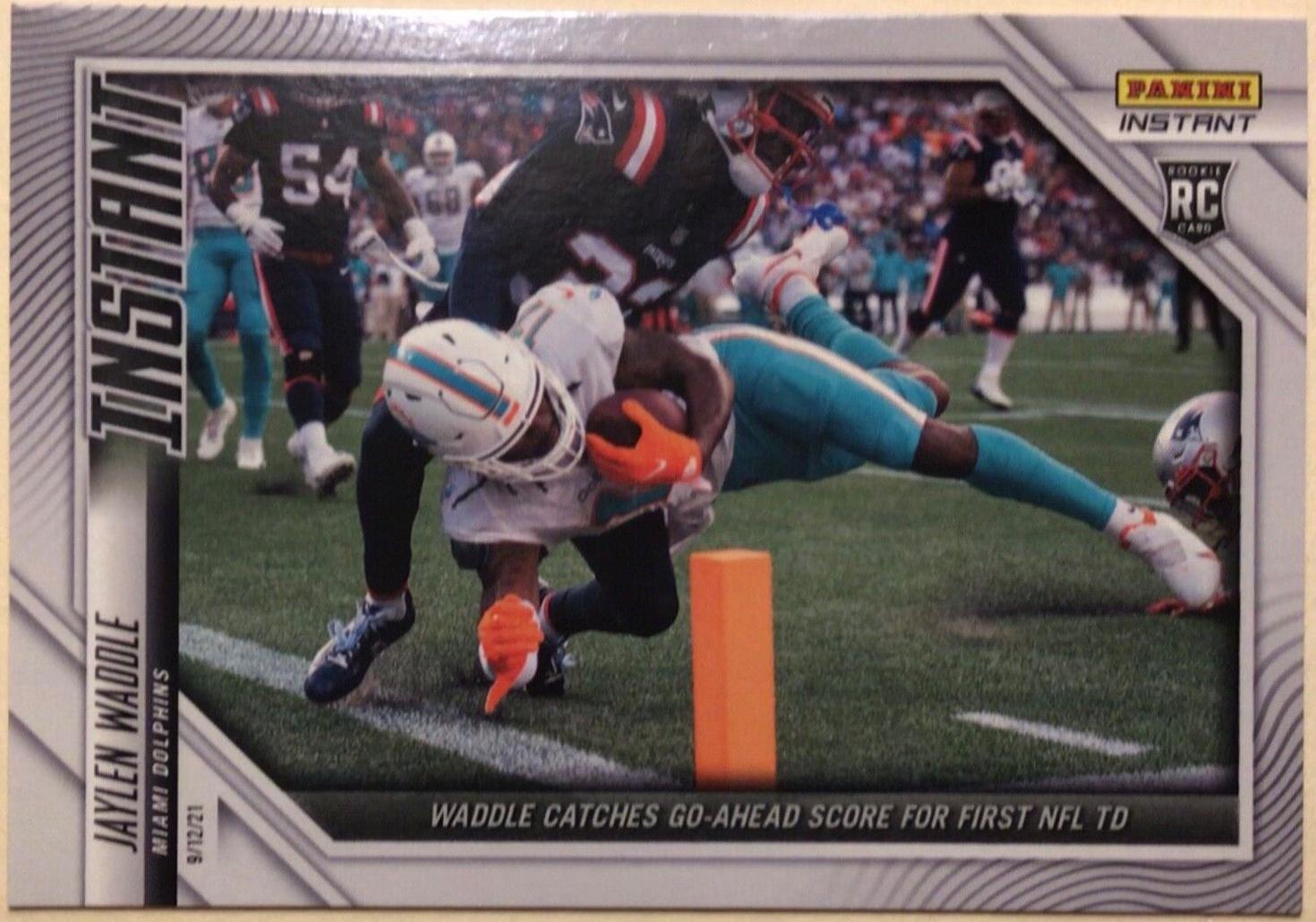 Jaylen Waddle #19 Football Cards 2021 Panini Instant NFL