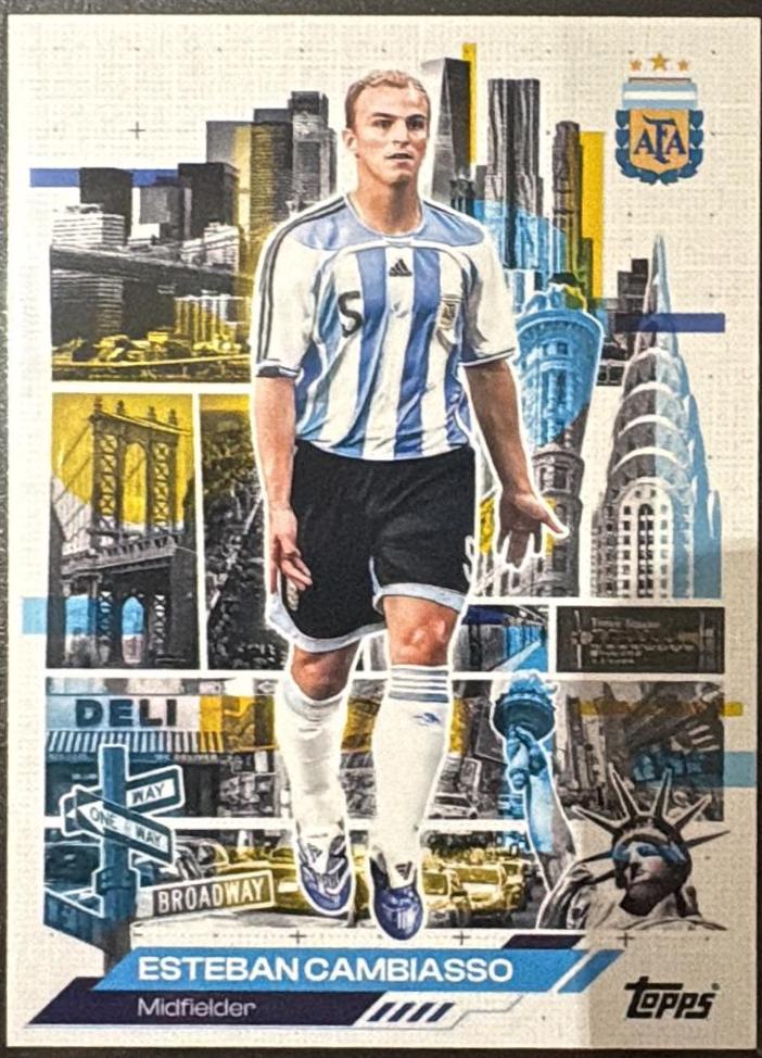 Esteban Cambiasso #47 2026 Topps Argentina Team Set Soccer
