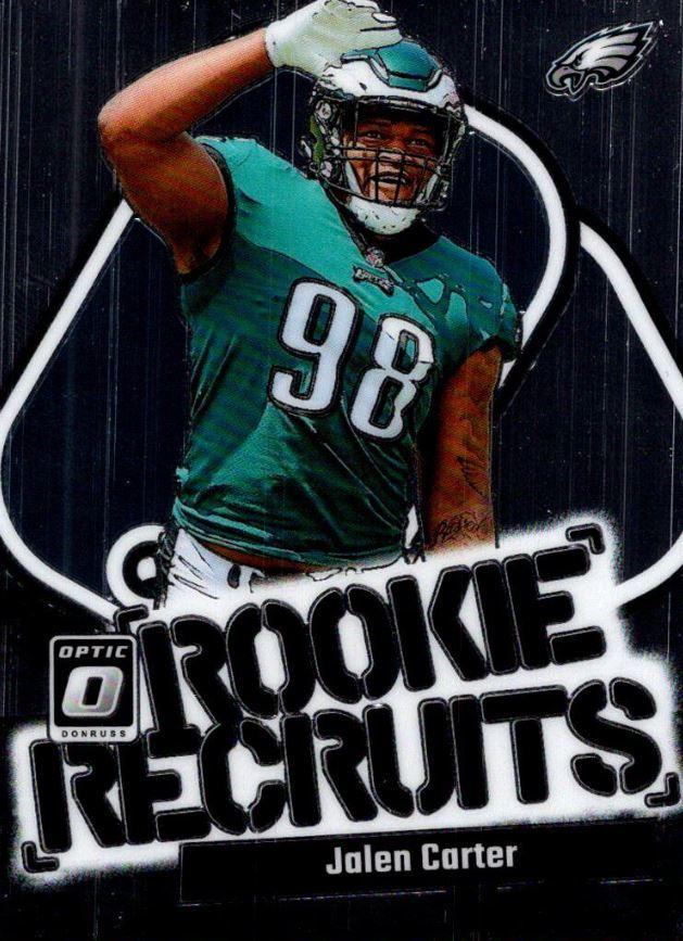 Jalen Carter #10 Football Cards 2023 Panini Donruss Optic Rookie Recruits