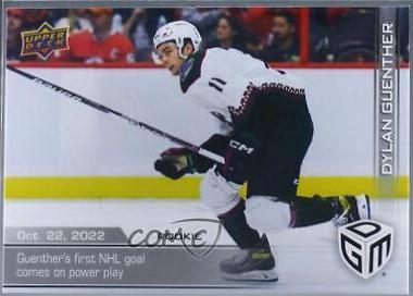 Dylan Guenther #6 Hockey Cards 2022 Upper Deck Game Dated Moments