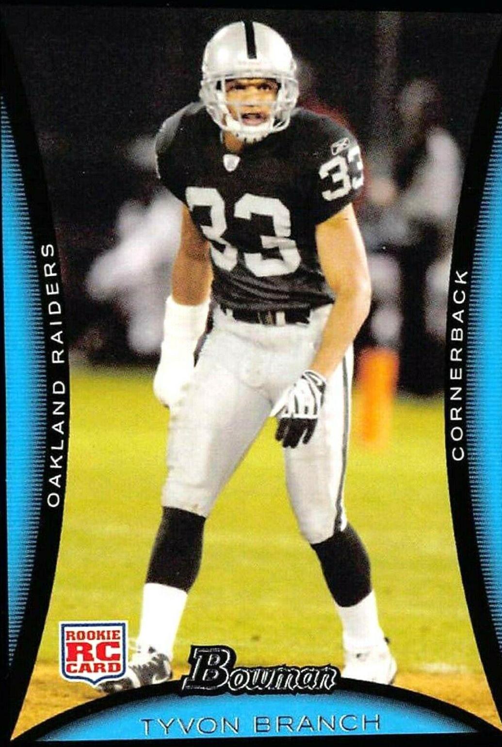 Tyvon Branch #127 2008 Bowman Football