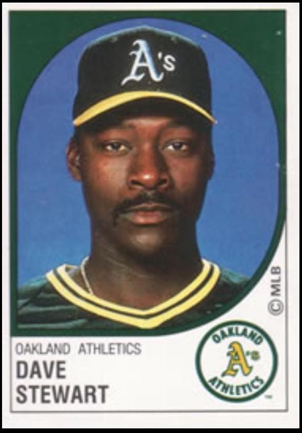 Dave Stewart #164 Baseball Cards 1988 Panini Stickers