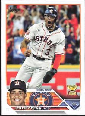 Jeremy Pena #347 Baseball Cards 2023 Topps
