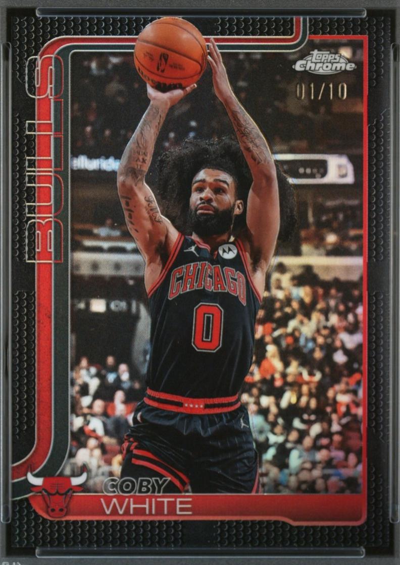 Coby White [Black Basketball Refractor] #80