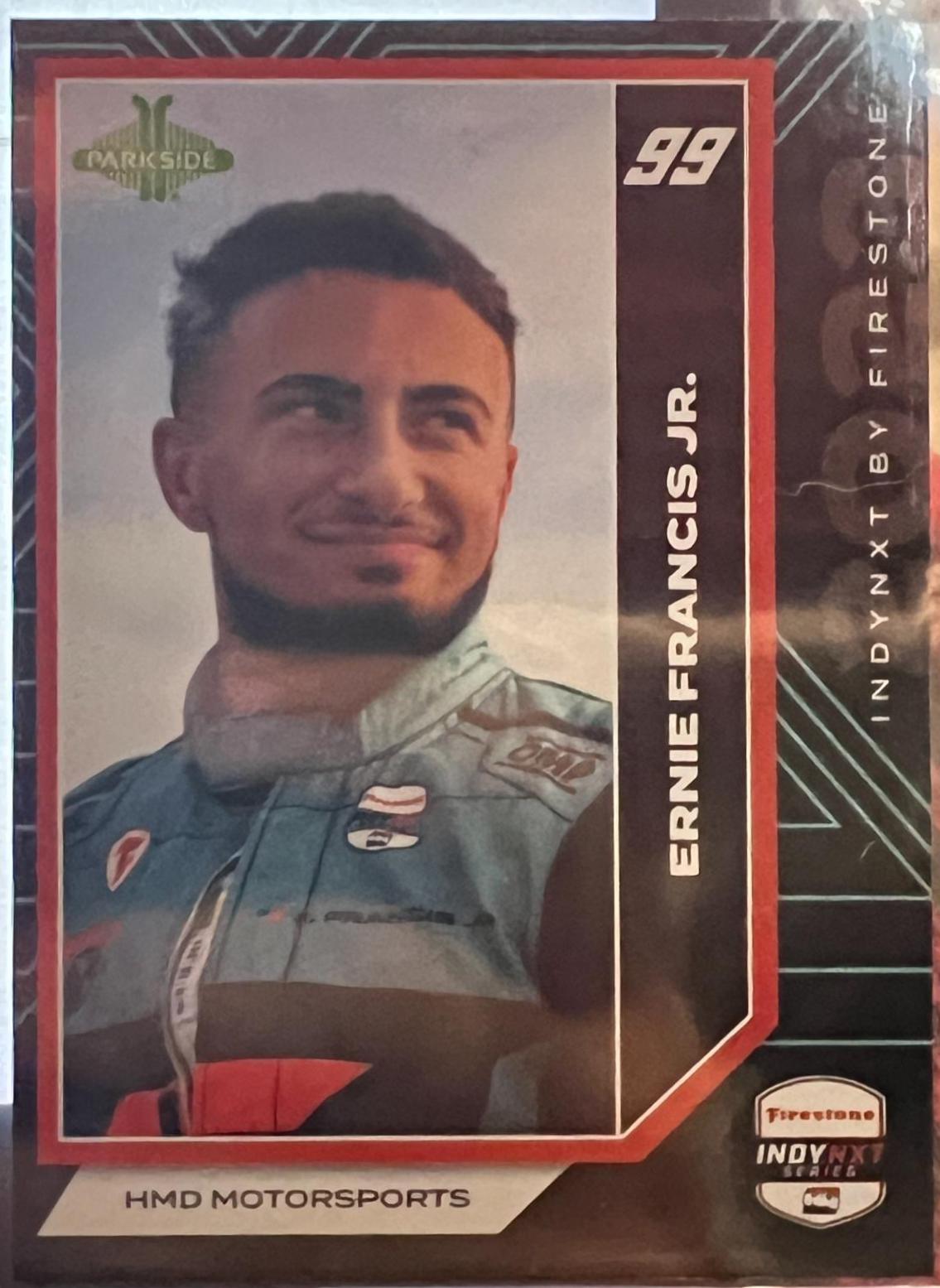 Ernie Francis Jr #INXT-EF Racing Cards 2024 Parkside NTT IndyCar INDYNXT