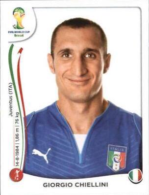 Giorgio Chiellini #322 Soccer Cards 2014 Panini World Cup Stickers