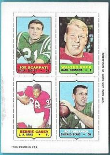 Joe Scarpati, Walter Rock, Bernie Casey, Jack Concannon