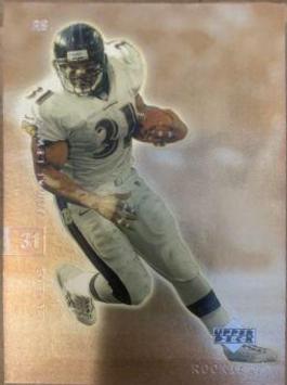 Jamal Lewis #7 Football Cards 2001 Upper Deck Rookie F/X