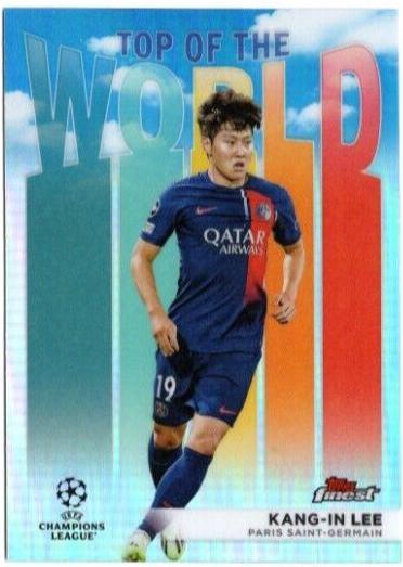 Kang-in Lee #TW-6 Soccer Cards 2023 Topps Finest UEFA Club Top of the World