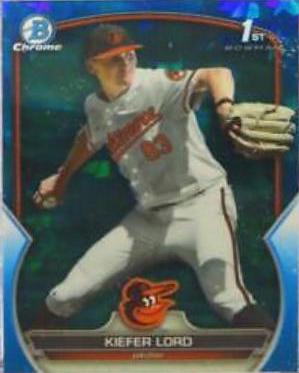 Kiefer Lord #BDC-137 Baseball Cards 2023 Bowman Draft Chrome Sapphire