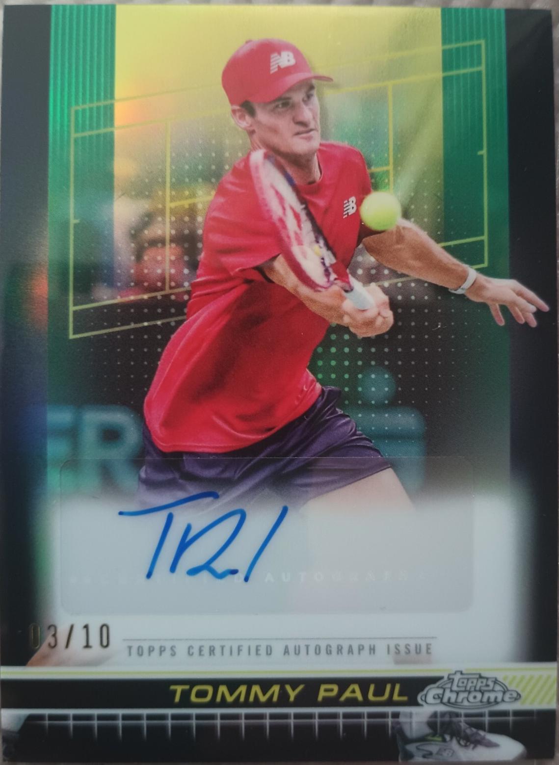 Tommy Paul [Black Refractor] #TCA-TPL
