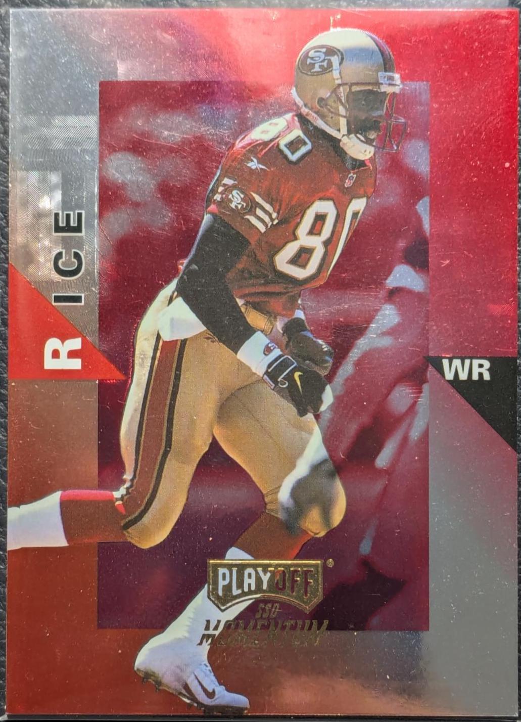 Jerry Rice #208 1998 Playoff Momentum Football