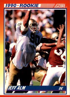 Jeff Alm #298 Football Cards 1990 Panini Score