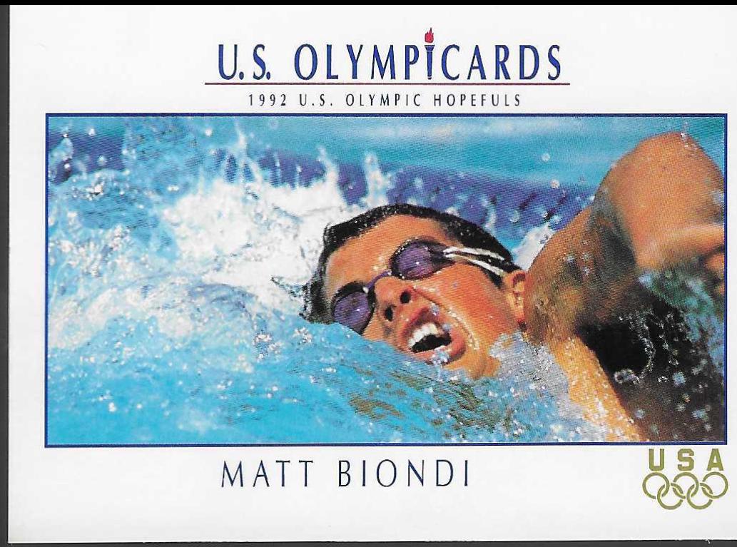 MATT BIONDI #69 1992 Impel US Olympic Hopefuls Baseball
