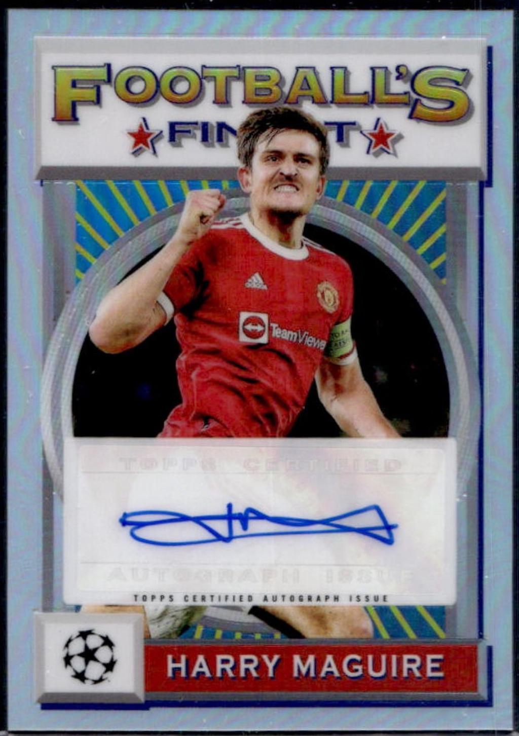 Harry Maguire #FA-HM 2021 Topps Finest Flashbacks UEFA 1993 Autograph