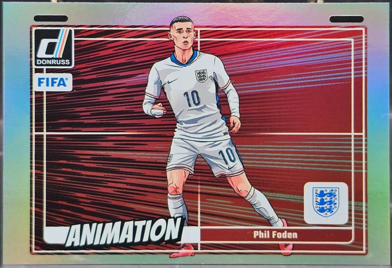 Phil Foden #13 Soccer Cards 2024 Panini Donruss Animation