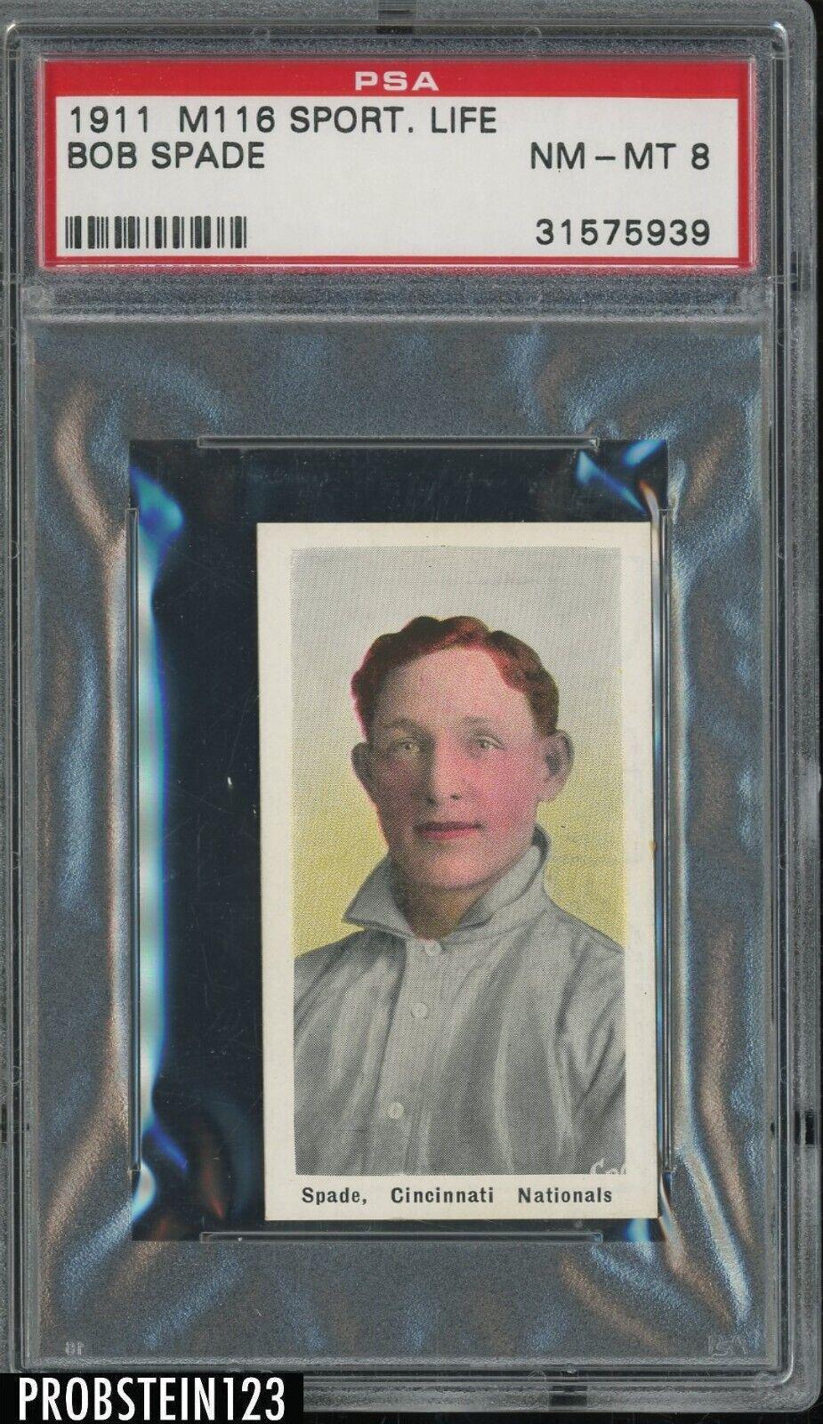 Bob Spade Baseball Cards 1911 M116 Sporting Life