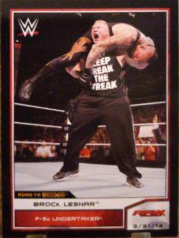 Brock Lesnar #92 Wrestling Cards 2014 Topps WWE Road to Wrestlemania