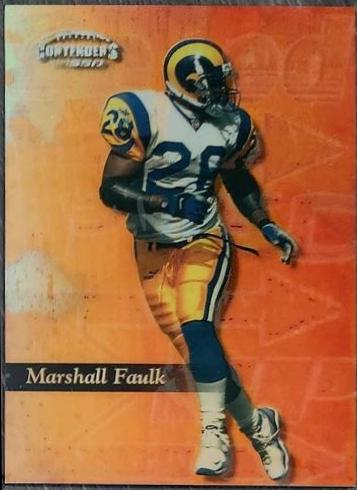 Marshall Faulk #66 Football Cards 1999 Playoff Contenders Ssd