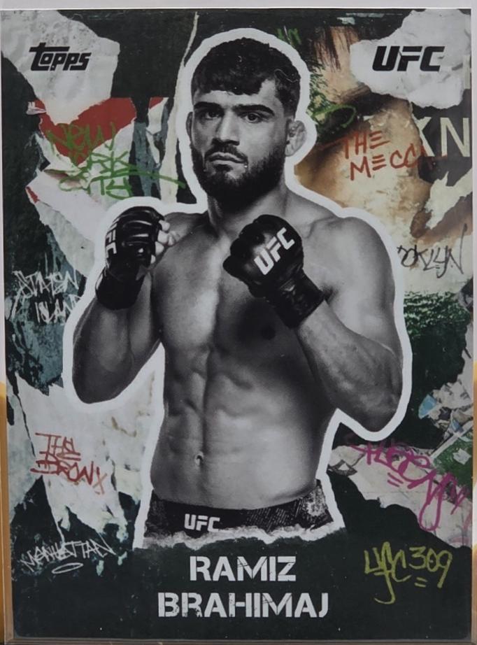 Ramiz Brahimaj #GA-16 Ufc Cards 2024 Topps UFC NYC Graffiti Art