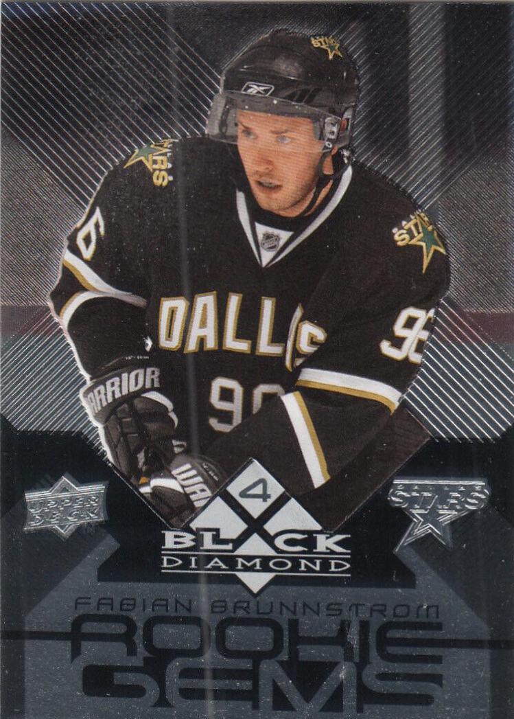 Fabian Brunnstrom #201 Hockey Cards 2008 Upper Deck Black Diamond