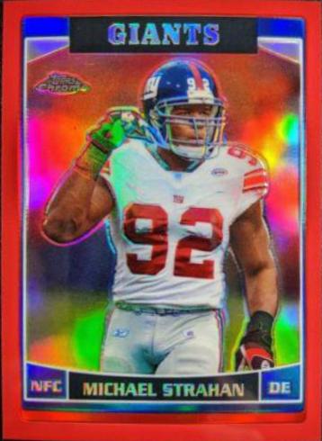 Michael Strahan [Red Refractor] #144