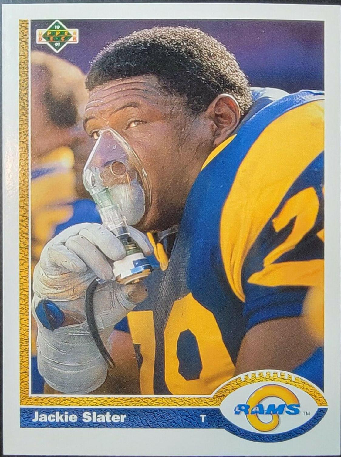 Jackie Slater #184 Football Cards 1991 Upper Deck