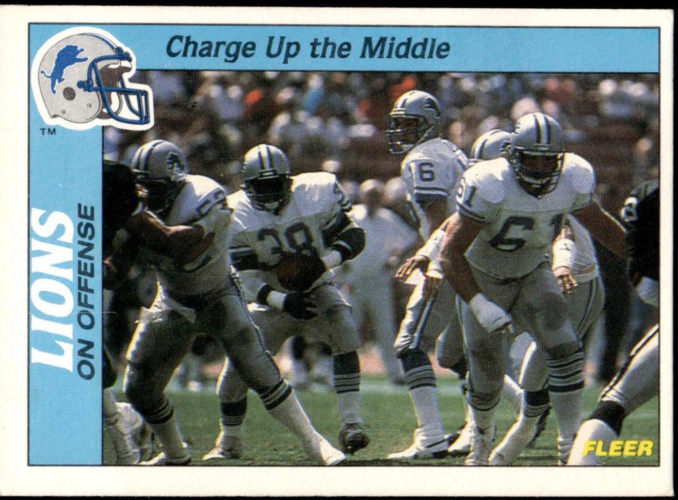 Charge Up the Middle Offense #45 Football Cards 1988 Fleer Team Action