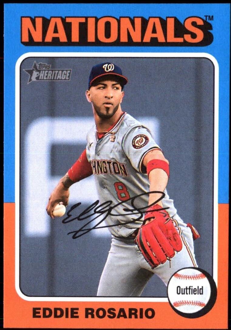 Eddie Rosario #518 Baseball Cards 2024 Topps Heritage