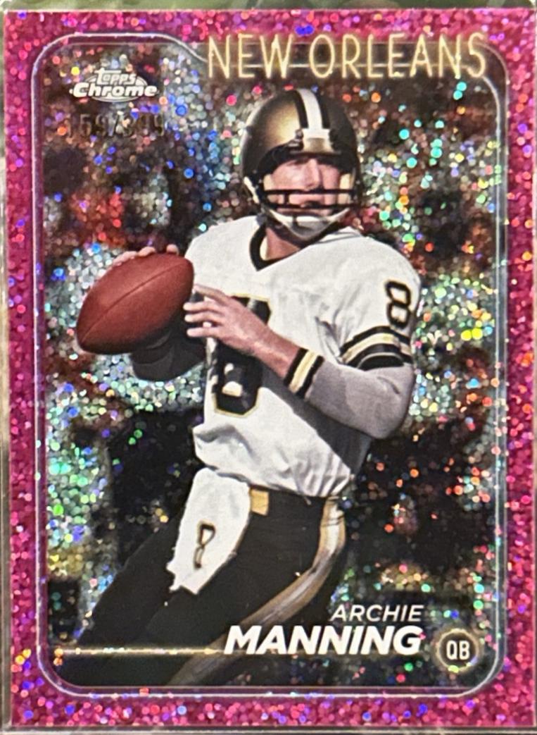 Archie Manning [Magenta Speckle Refractor] #135