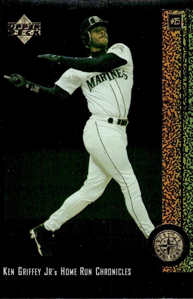 Ken Griffey Jr #25 Baseball Cards 1998 Upper Deck Ken Griffey Jr Home Run Chronicles