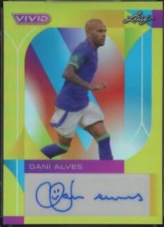 Dani Alves #BA-DA1 2022 Leaf Vivid Autographs Soccer