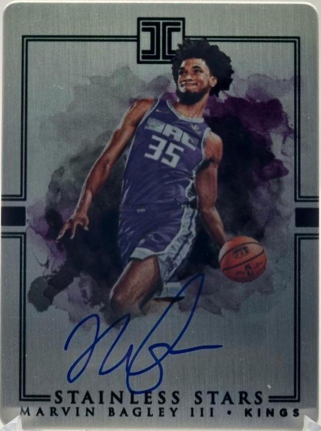 Marvin Bagley III #SA-MBG Basketball Cards 2018 Panini Impeccable Stainless Stars Autographs