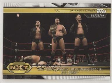 WWE United Kingdom Champion WALTER def. Pete Dunne #95 Wrestling Cards 2019 Topps WWE NXT