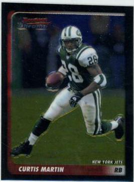 Curtis Martin #13 Football Cards 2003 Bowman