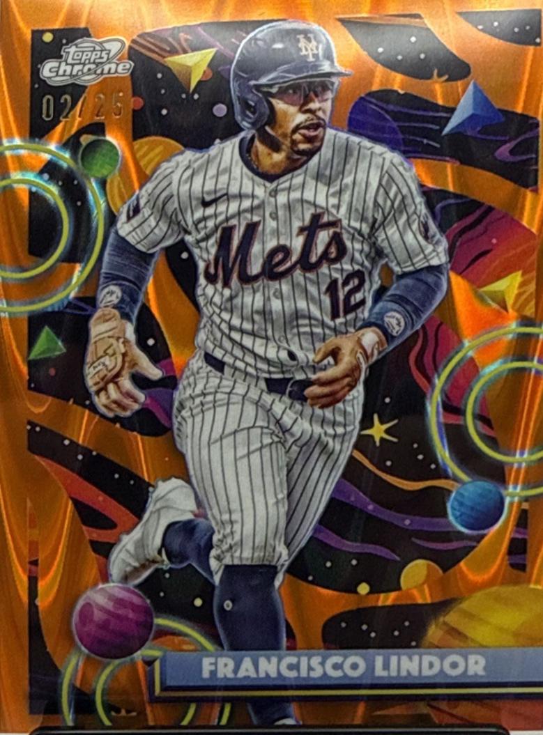 Francisco Lindor [Orange Galactic Refractor] #106