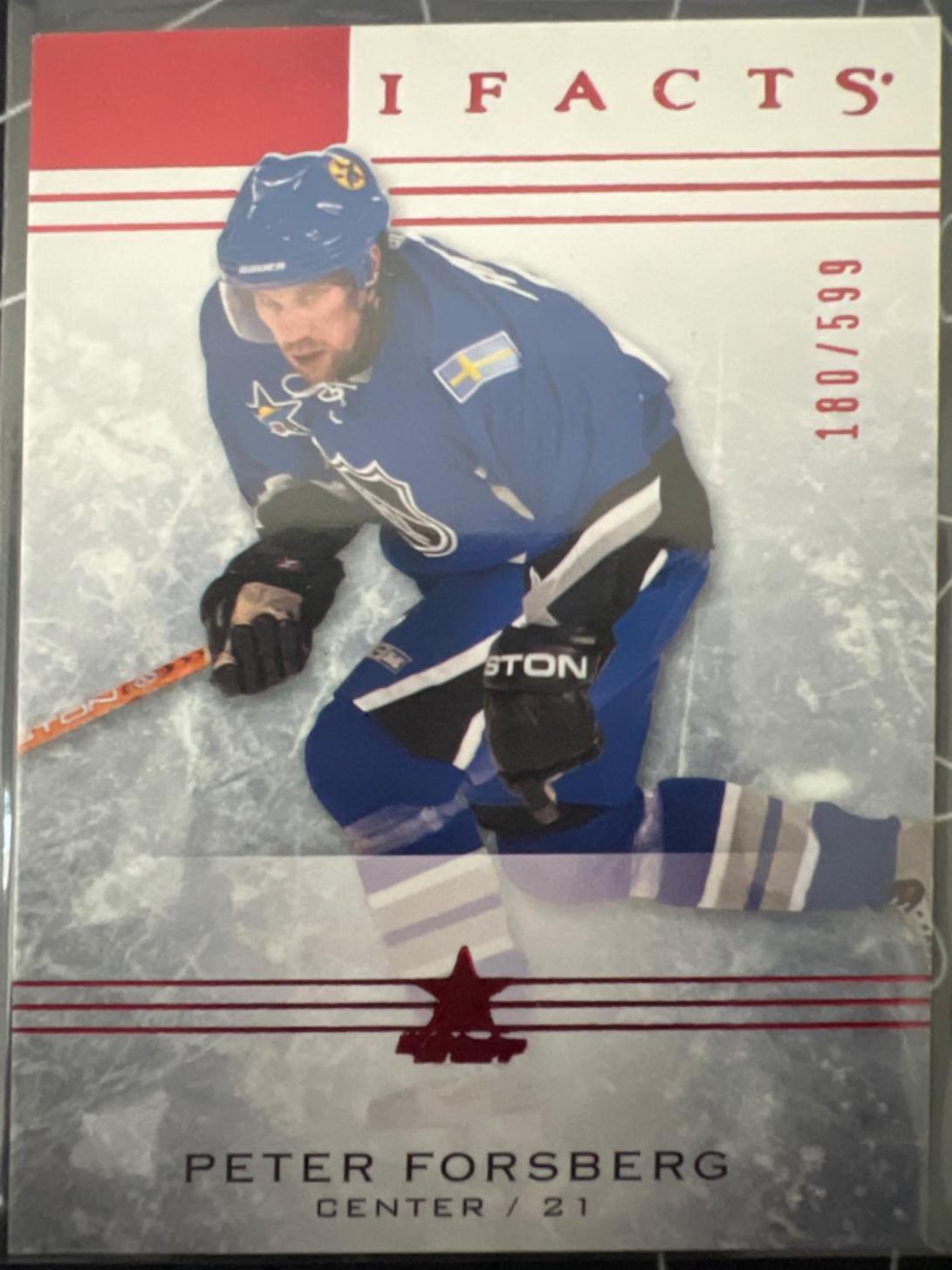 Peter Forsberg #5 2014-15 Upper Deck Artifacts Hockey