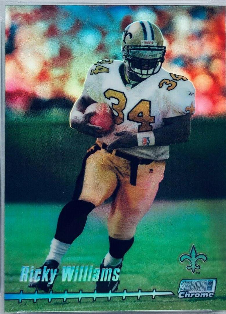 Ricky Williams #C19 Football Cards 1999 Stadium Club Chrome Preview