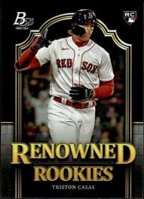 Triston Casas #RR-10 Baseball Cards 2023 Bowman Platinum Renowned Rookies