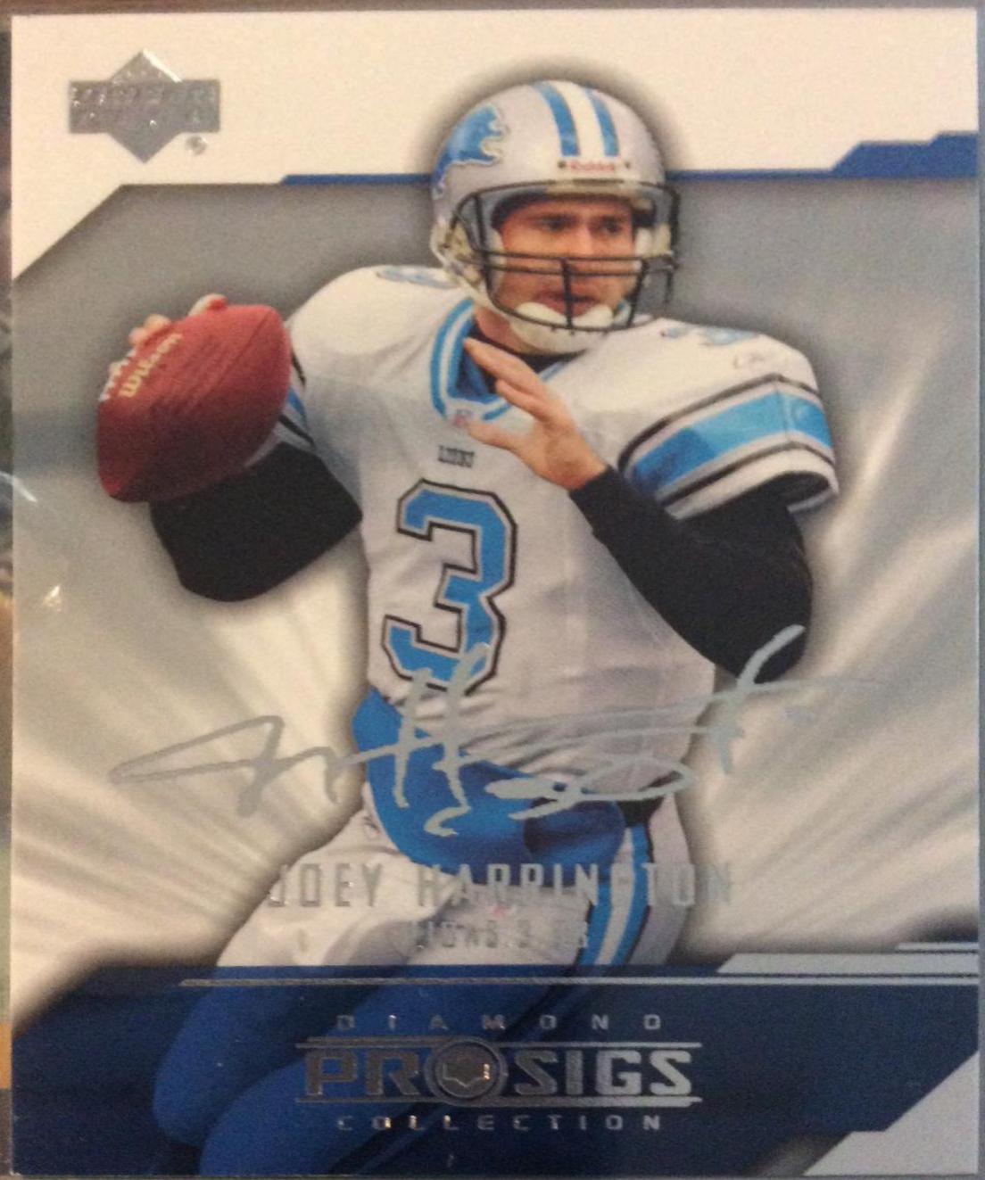 Joey Harrington #30 Football Cards 2004 Upper Deck Diamond Pro Sigs