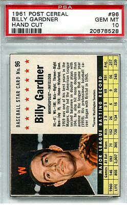 1961 Billy Gardner [Hand Cut] #96